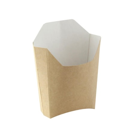 Packnwood 4.7 x 3.7 x 4.9 in. Small Kraft French Fry Pails 210PFBRUN
